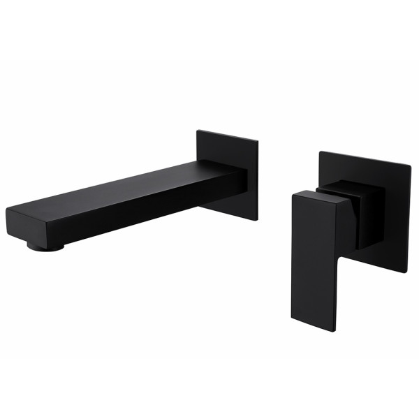 Смеситель для раковины встраиваемый Abber Daheim черный (AF8212B) Смеситель для раковины встраиваемый Abber Daheim черный (AF8212B)