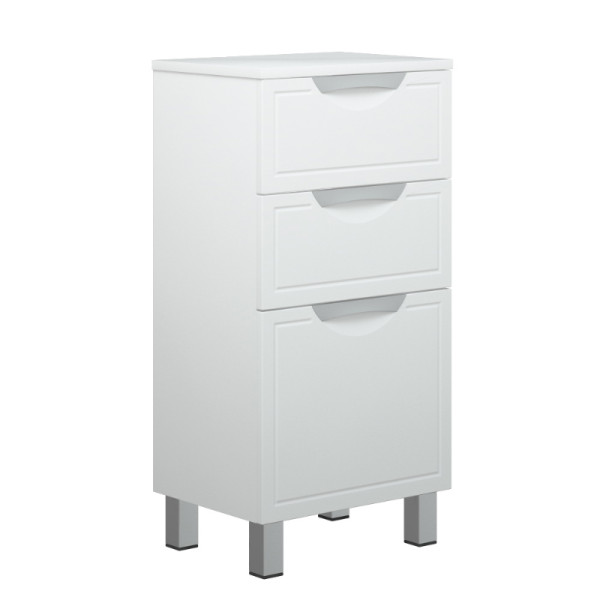 Комод Melodia Альфа 40 3 ящика белый (MFR80019WT)