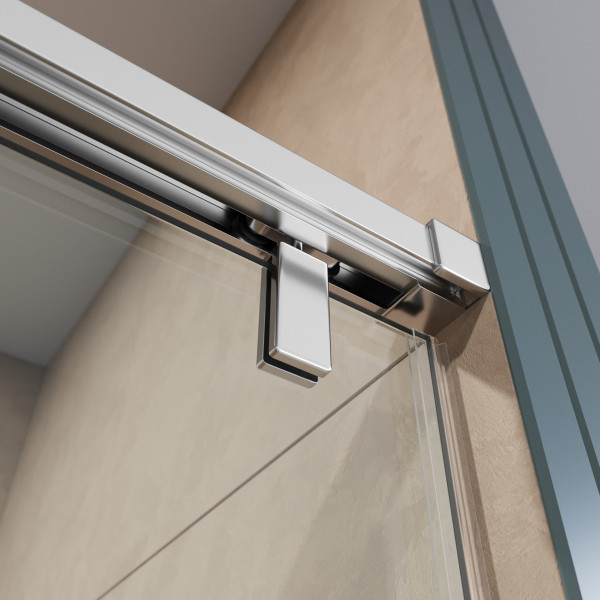 Душевая дверь BelBagno Soft Close-1 150x200 стекло прозрачное, профиль хром глянцевый (SOFT_CLOSE-1-BF-1-150-C-Cr)