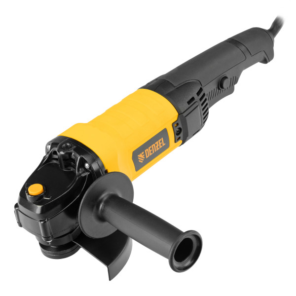 Машина шлифовальная угловая Denzel AGH125-1200A, 1200 Вт, 125 мм, 11000 об/мин (26909)