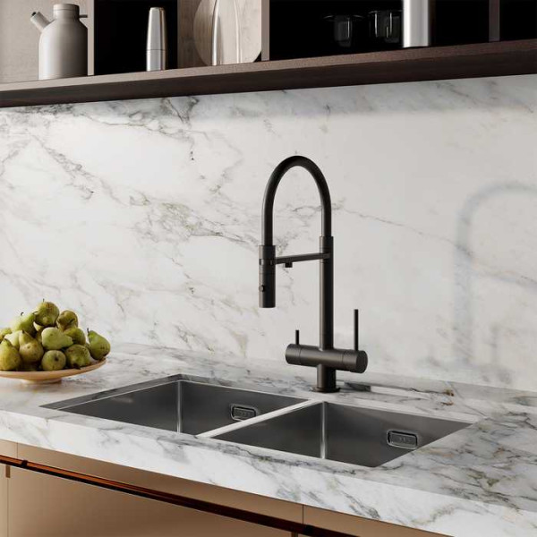 Смеситель для кухни Iddis Ace с фильтром и гибким изливом черный (ACEBLFFi05) Смеситель для кухни Iddis Ace с фильтром и гибким изливом черный (ACEBLFFi05)