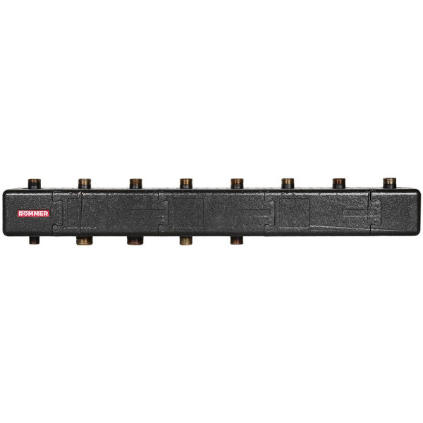 Коллектор распределительный Rommer 1"*1 1/4" на 4(5) контура (сталь, до 80 кВт) в теплоизоляции (RDG-1016-004045) Коллектор распределительный Rommer 1"*1 1/4" на 4(5) контура (сталь, до 80 кВт) в теплоизоляции (RDG-1016-004045)