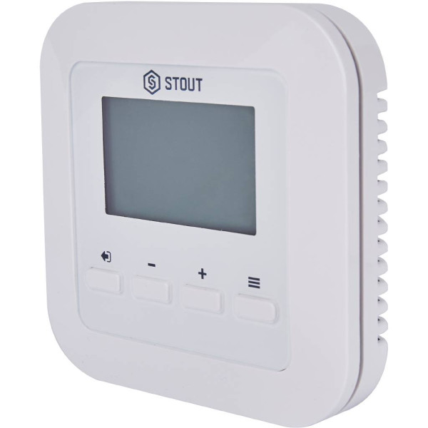 Терморегулятор Stout проводной комнатный R-10s, белый (STE-0101-010005)