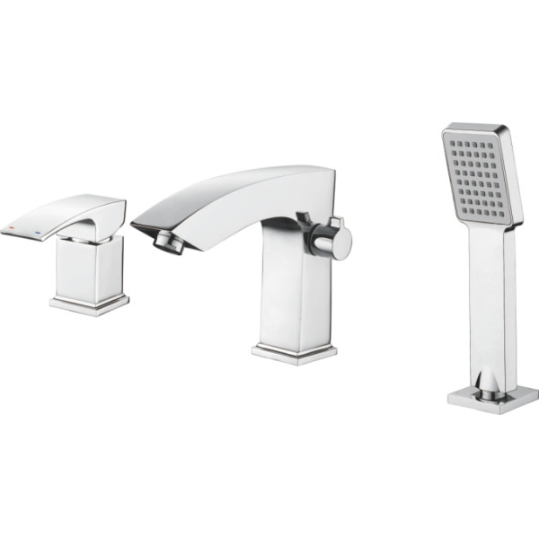 Смеситель на борт ванны Ledeme с душевым гарнитуром (L1198)