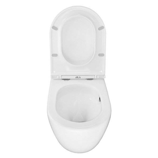 Унитаз напольный Azario Grado с сиденьем с микролифтом белый (AZ-2141D-UQ1)