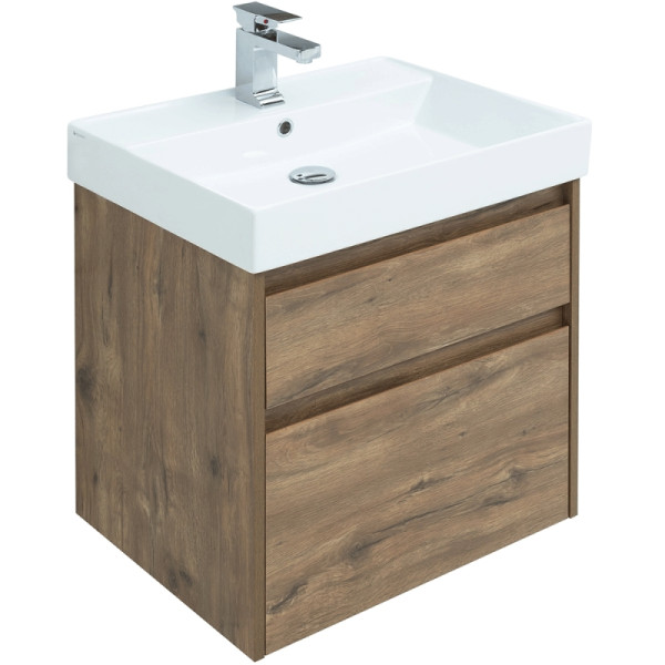 Тумба подвесная Aquanet Nova Lite 60 дуб рустикальный (2 ящика) (00249512)