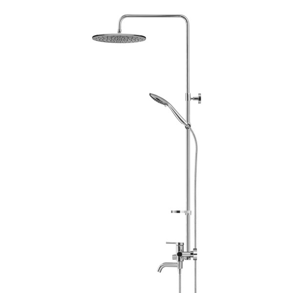 Душевая система Swedbe Hermes со смесителем для ванны хром, серый (5129G1)