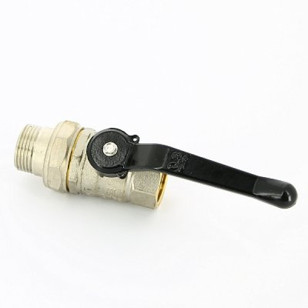 Кран 1" шаровый со сгоном "LD Pride" (чёрная ручка) (LD 47.307.25)