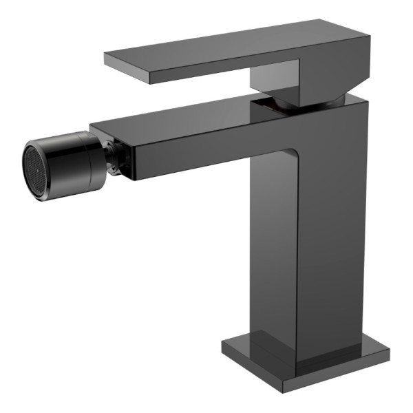 Смеситель для биде Boheme Qubic черный (476-SGM)