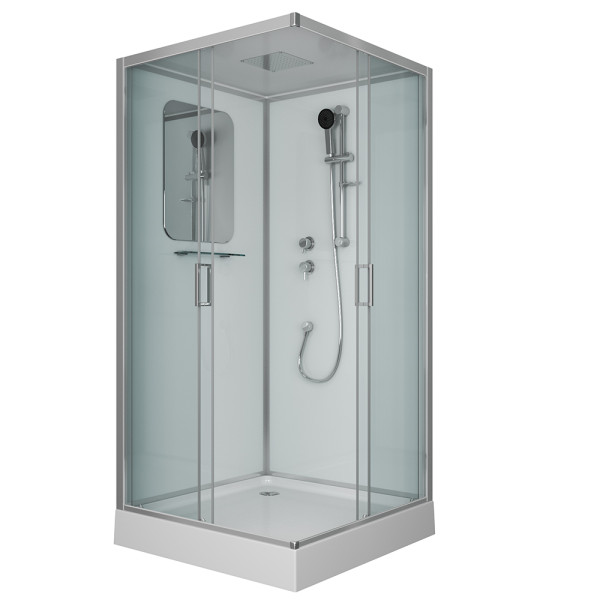 Душевая кабина Niagara Premium 900*900*2100 стекло прозрачное, профиль хром (NG-6001-01Q) Душевая кабина Niagara Premium 900*900*2100 стекло прозрачное, профиль хром (NG-6001-01Q)