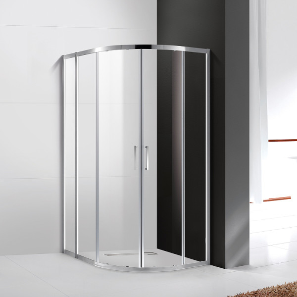 Душевой уголок Cezares Molveno 110x90x195 стекло прозрачное, профиль хром (MOLVENO-RH-2-110/90-C-Cr-IV)