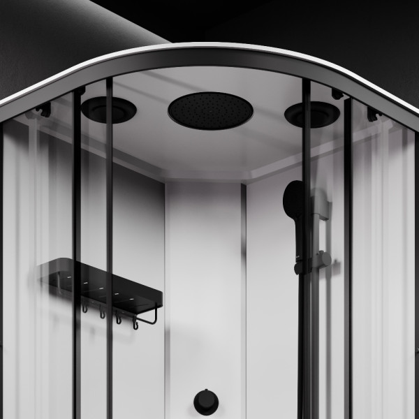 Душевая кабина AM.PM X-Joy 100x100 профиль мат.черный, стекло прозрачное (W94C-401-100BT) Душевая кабина AM.PM X-Joy 100x100 профиль мат.черный, стекло прозрачное (W94C-401-100BT)