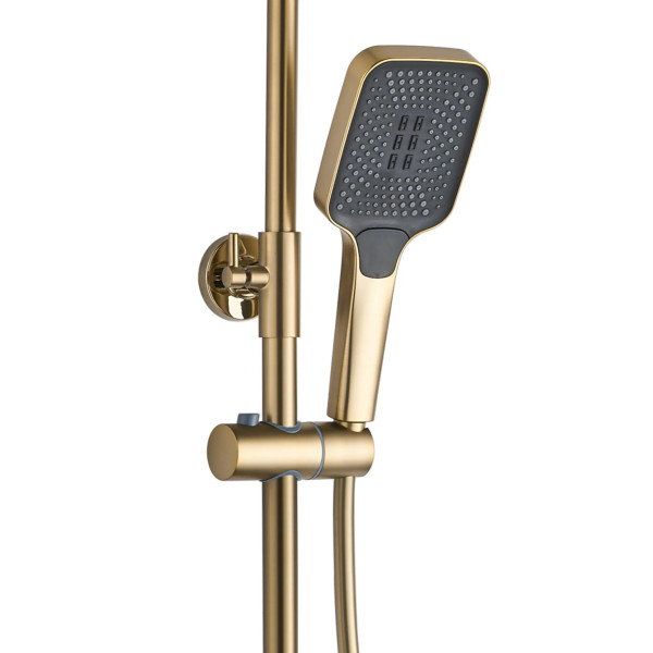 Душевая система на четыре режима Rea Helix Gold mat (REA-P6621)