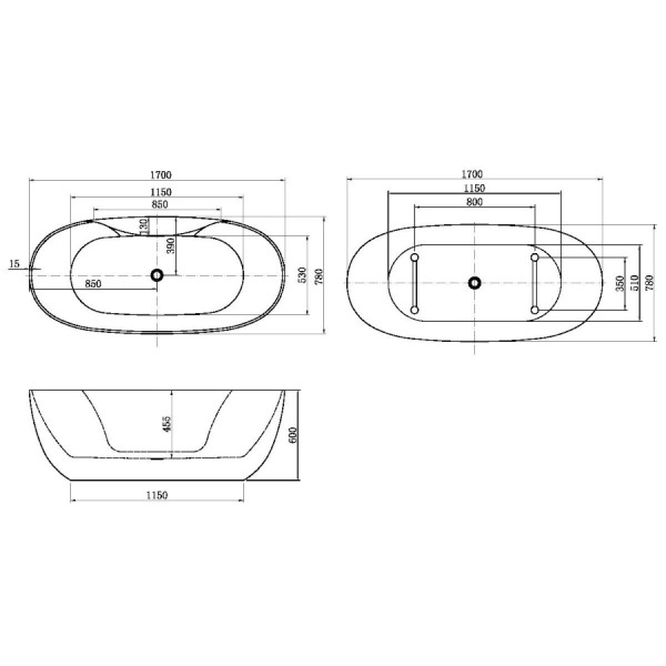 Ванна акриловая Aquanet Family Sweet 170х78 белый Gloss Finish слив-перелив (287099) Ванна акриловая Aquanet Family Sweet 170х78 белый Gloss Finish слив-перелив (287099)