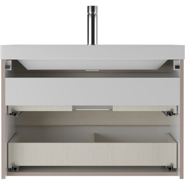 Тумба подвесная под умывальник Classica 80 Dune Латте В2 Домино (DD2509T)