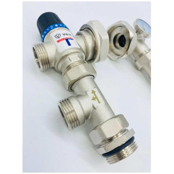 Насосно-смесительный узел Vieir 1” (130/180 мм., без насоса, с термосмес кл. 20-43°С) (VR204-A) Насосно-смесительный узел Vieir 1” (130/180 мм., без насоса, с термосмес кл. 20-43°С) (VR204-A)