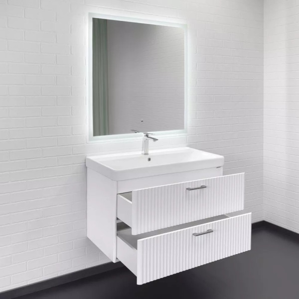 Тумба подвесная Comforty Ангара 900x475x590 белый матовый (00-00017872)