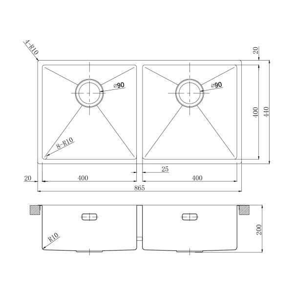 Мойка для кухни врезная Lemark Proran 900 900x440 сталь (9937137) Мойка для кухни врезная Lemark Proran 900 900x440 сталь (9937137)