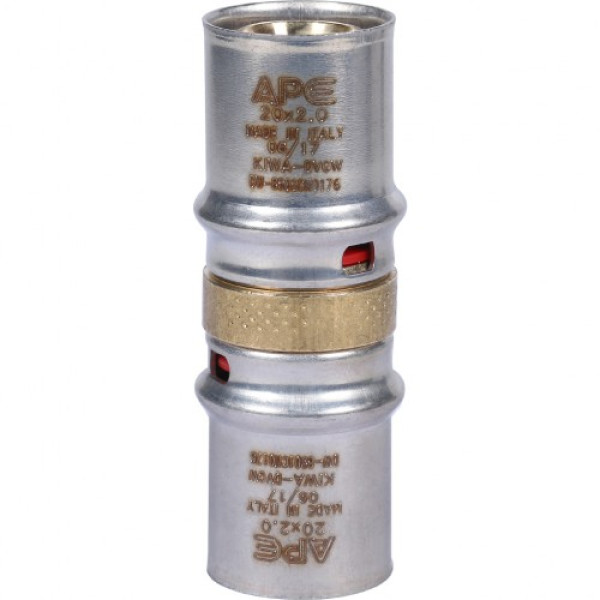 Соединение прямое 20*20 Stout (пресс, латунь) SFP-0003-002020 Соединение прямое 20*20 Stout (пресс, латунь) SFP-0003-002020