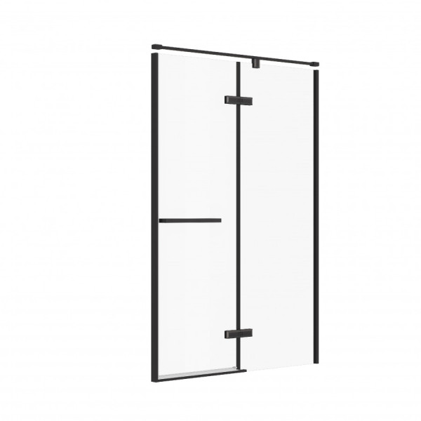 Душевая дверь Roca Akropolis 140x200  R стекло прозрачное, профиль черный матовый (Z.RU93.0.780.0)