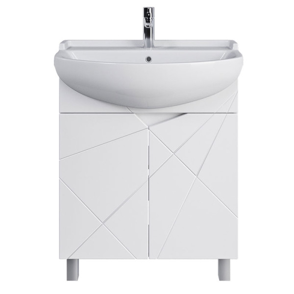 Тумба напольная Melodia Айсберг 60 (Уют 60) белая (MFR14755WT)