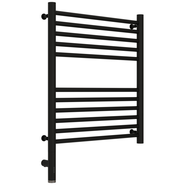 Полотенцесушитель электрический Сунержа Богема 3.0 прямая 600x500 провод слева матовый чёрный (31-5804-6050)