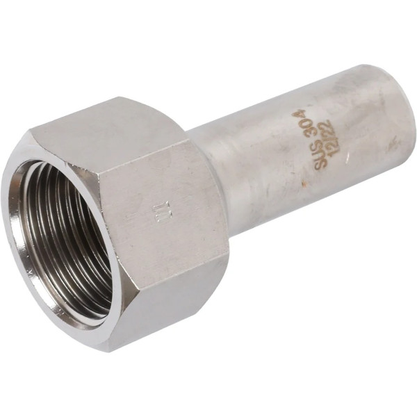 Вставка резьбовая 18х3/4"В Rommer из нержавеющей стали (пресс) (RSS-0023-001834) Вставка резьбовая 18х3/4"В Rommer из нержавеющей стали (пресс) (RSS-0023-001834)