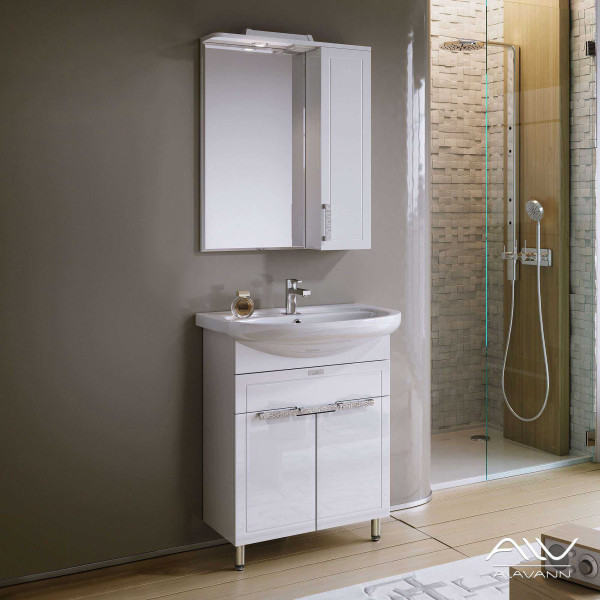 Тумба напольная Alavann Vittoria 65-02 (белая)