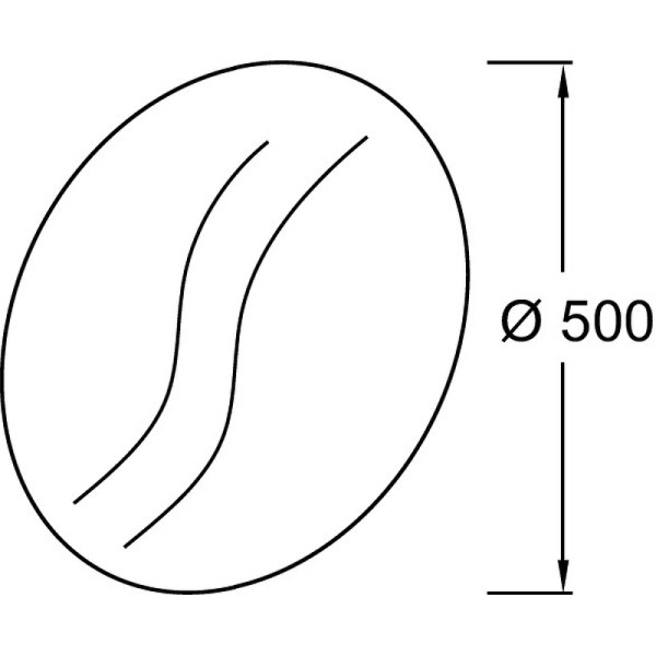 Зеркало Jacob Delafon Odeon Rive Gauche 50 см (EB1143-NF)