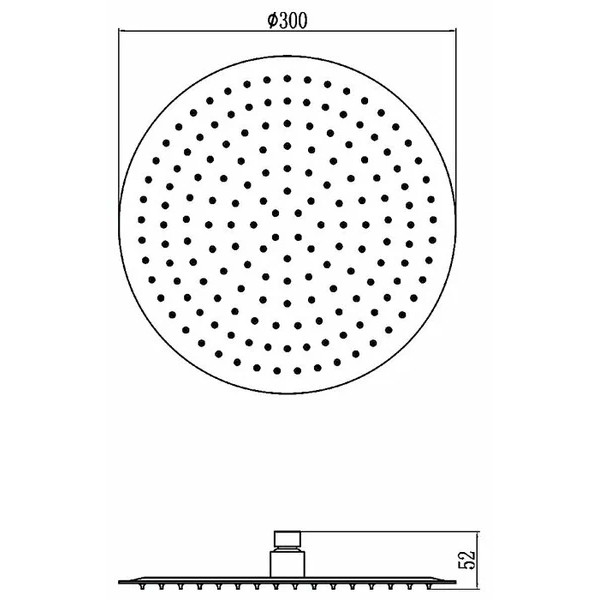 Душ верхний Ledeme 300 мм (L013-30)