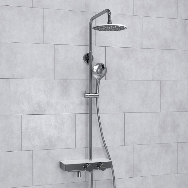 Душевая система WasserKRAFT хром (A113.067.101.CH Thermo)