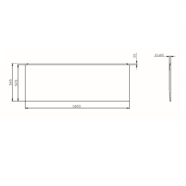 Экран фронтальный AM.PM X-Joy 160х70 (W94A-160-070W-P)