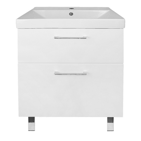 Тумба напольная Azario с раковиной Ника 60 Н с раковиной Tempo 60 (CS00091368)