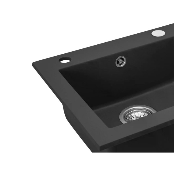 Мойка для кухни Rea west black гранит 48,5x44x17 черная (ZLE-00120)