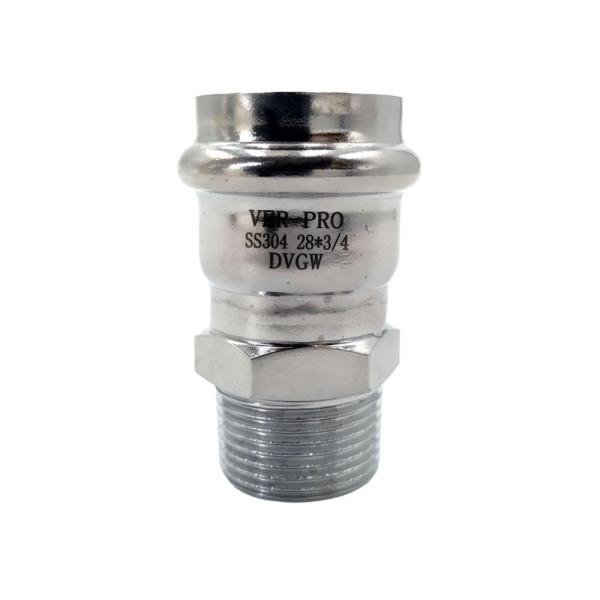 Переход 18*3/4"Н Vieir VER-PRO (нерж.сталь, пресс) (VPSM184) Переход 18*3/4"Н Vieir VER-PRO (нерж.сталь, пресс) (VPSM184)