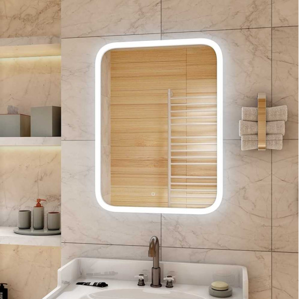 Зеркало с подсветкой Континент Glamour Led 700х1000 (ЗЛП277) Зеркало с подсветкой Континент Glamour Led 700х1000 (ЗЛП277)