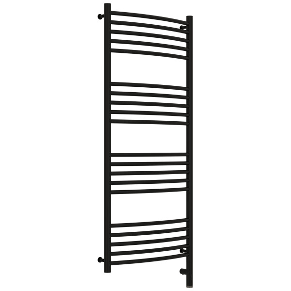 Полотенцесушитель электрический Сунержа Богема 3.0 выгнутая 1200x500 провод справа матовый чёрный (31-5803-1250)