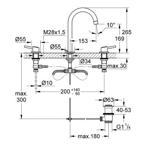 Смеситель для раковины Grohe Concetto new (20216001)