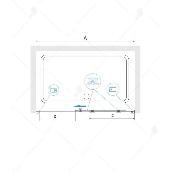 Душевая дверь RGW CL-14-B 1600*1850 стекло прозрачное, профиль черный (32091416-14) Душевая дверь RGW CL-14-B 1600*1850 стекло прозрачное, профиль черный (32091416-14)