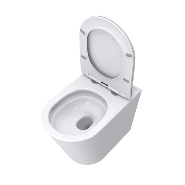 Унитаз приставной BelBagno Притяжение безободковый с сиденьем soft close белый (BB1003CB-TOR/SC) Унитаз приставной BelBagno Притяжение безободковый с сиденьем soft close белый (BB1003CB-TOR/SC)