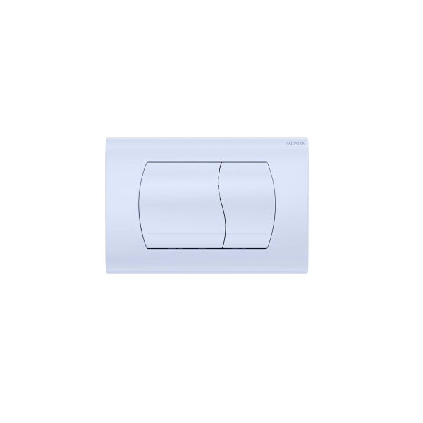 Клавиша смывная Aquatek пластик белая клавиши прямоугольные (KDI-0000046)