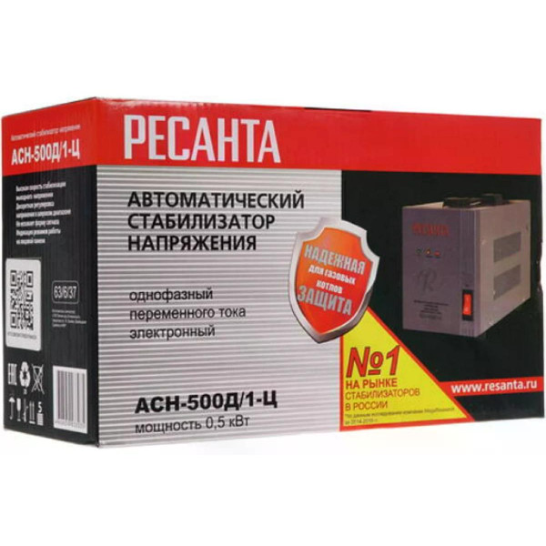 Стабилизатор напряжения Ресанта АСН-500Д/1-Ц (63/6/37)