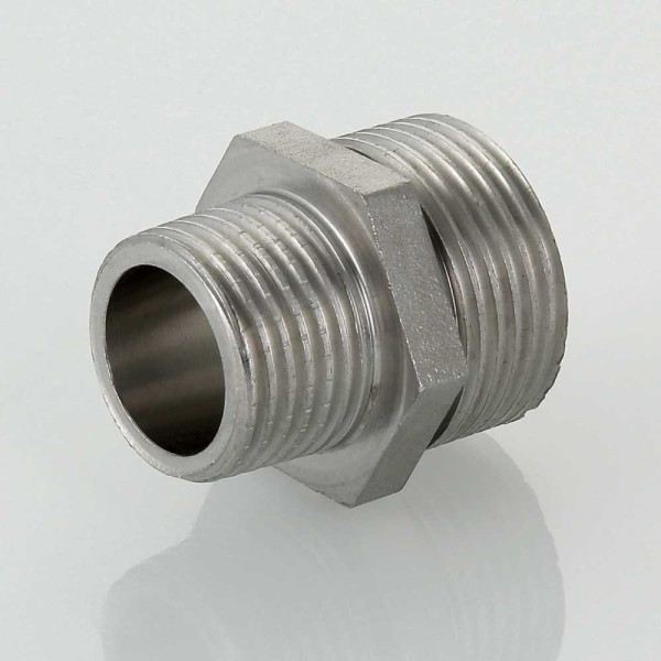 Ниппель переходной Valtec 1/2"*3/4" (нерж.ст.) (VTi.580.I.0504)