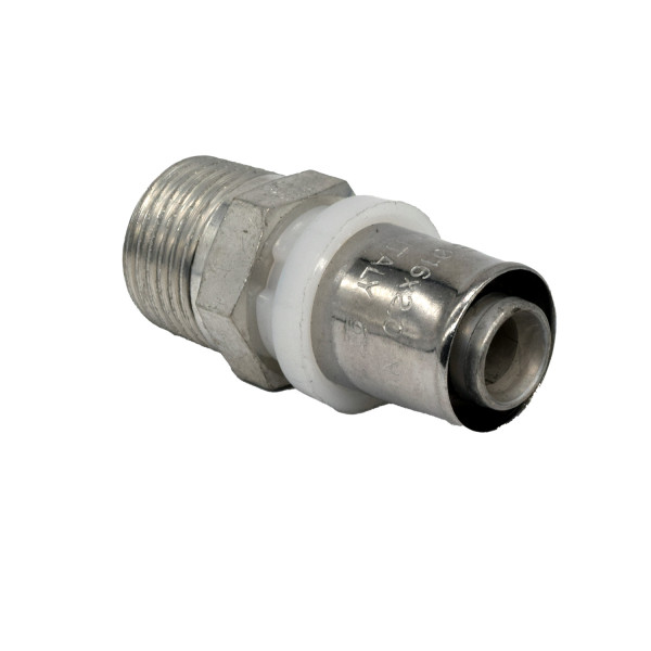 Соединение прямое Tiemme 16х1/2"Н SN (пресс) (1650393 / 1650SN) Соединение прямое Tiemme 16х1/2"Н SN (пресс) (1650393 / 1650SN)