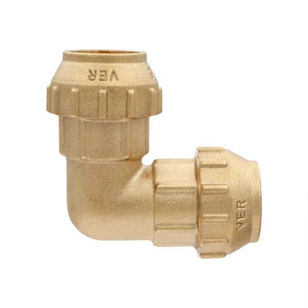 Соединение угловое 25*25 Vieir (латунь, для п/э трубы) (VER374) Соединение угловое 25*25 Vieir (латунь, для п/э трубы) (VER374)