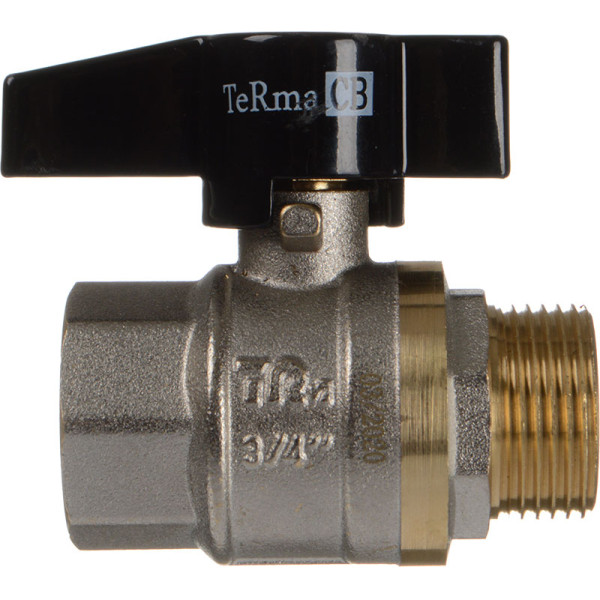Кран 1" ВН шаровый TeRma CB (чёрная бабочка) (30224) Кран 1" ВН шаровый TeRma CB (чёрная бабочка) (30224)