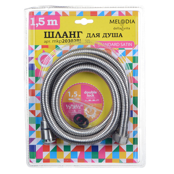 Шланг душевой Melodia Standard SATIN d14, L150 см (MKP20302BL_sn) Шланг душевой Melodia Standard SATIN d14, L150 см (MKP20302BL_sn)
