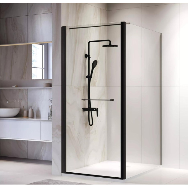 Душевой уголок RGW Passage PA-138B (PA-103B + Z-050-2B + O-104B) 70x 70x195 стекло прозрачное, профиль черный (020813877-014)