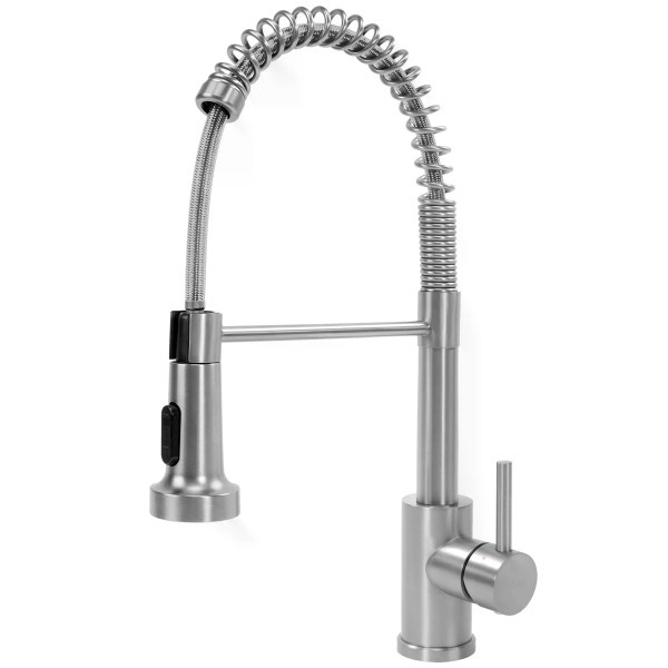 Смеситель для кухни Rea Colin с выдвижным изливом никель (REA-B0417)