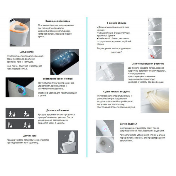 Комплект инсталляция с унитазом и биде Abber Bequem (AC1119S-AC0101P)